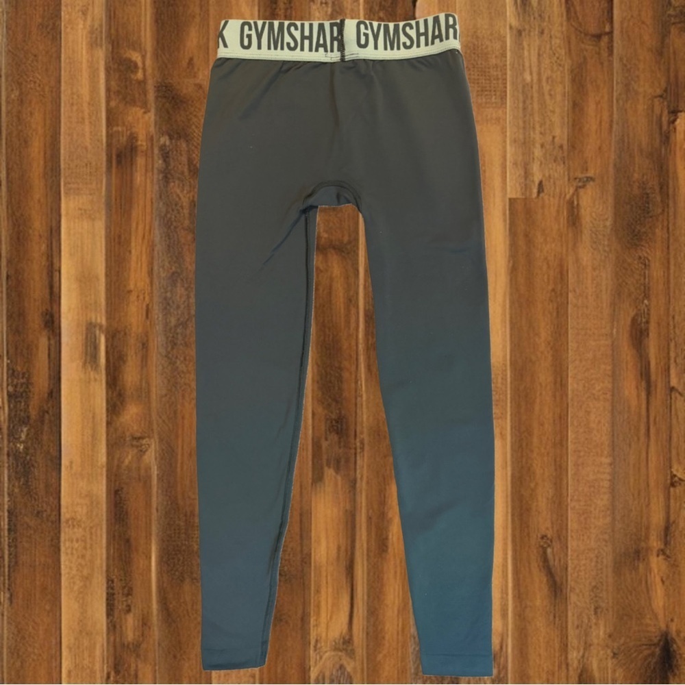 Gymshark Training Leggings – Deep Green | High Waist Logo Band | Size Small - Picture 4 of 6